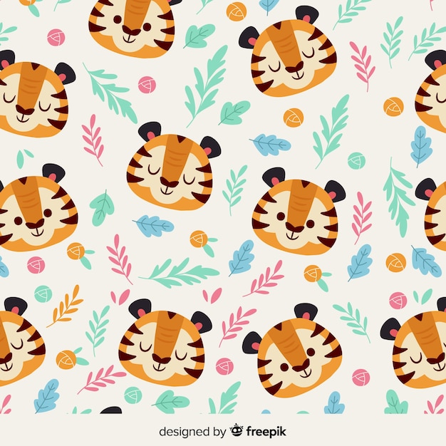 Free vector tiger pattern