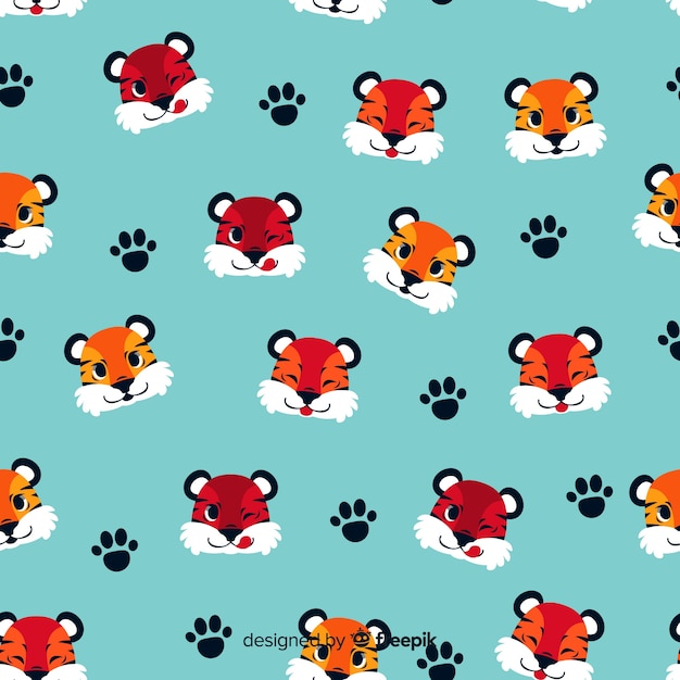 Free vector tiger pattern