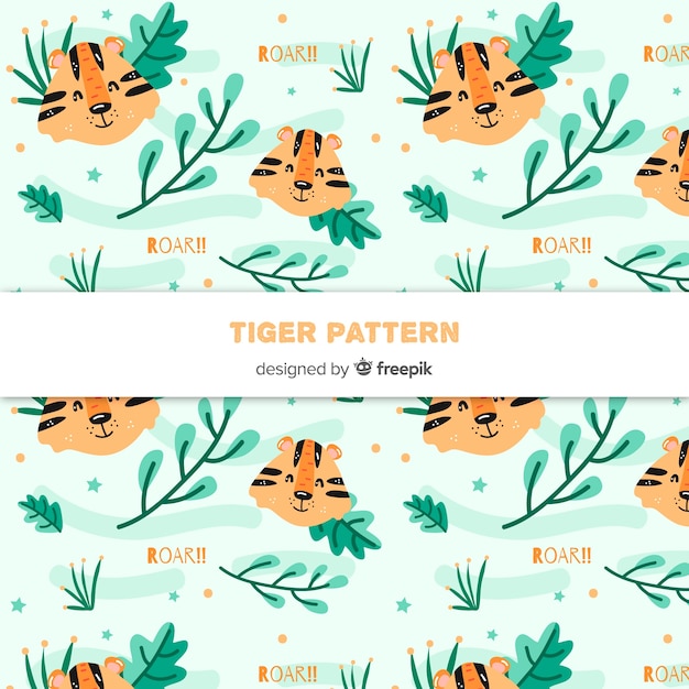 Free vector tiger pattern