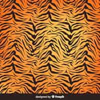Бесплатное векторное изображение Фон печати тигра