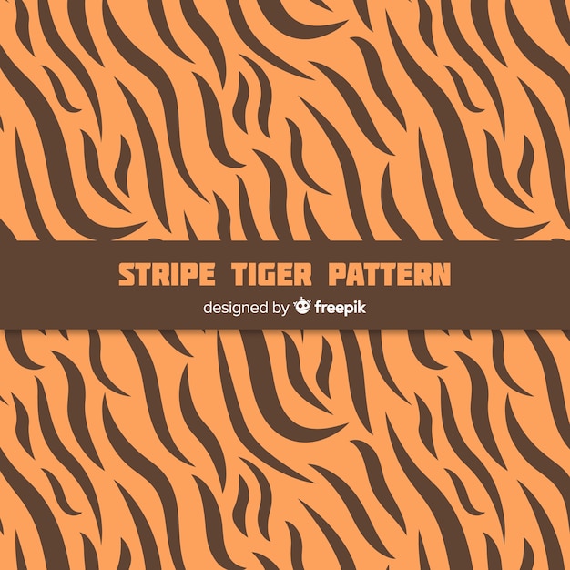 Free vector tiger stripes pattern