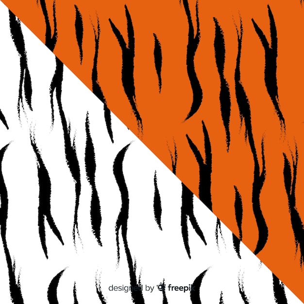 Free vector tiger stripes pattern