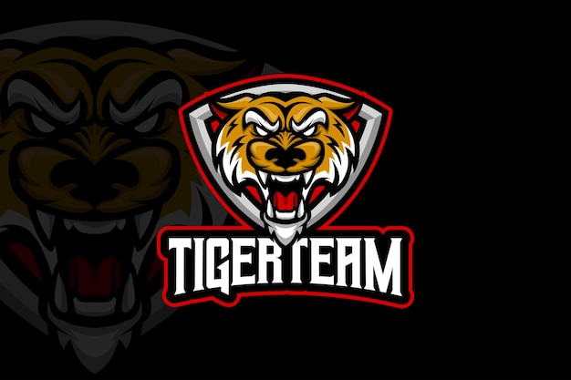 Tiger team - esport logo template