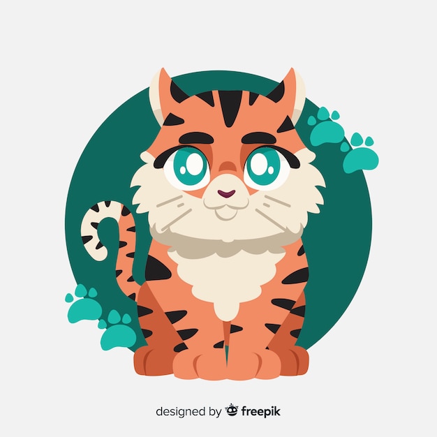 Free vector tiger