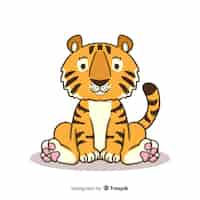 Free vector tiger