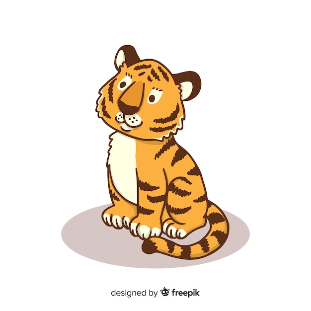Бесплатное векторное изображение Тигр