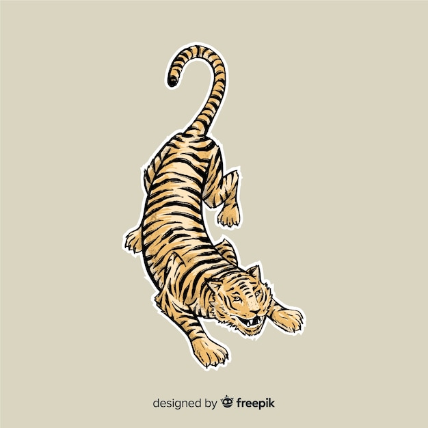 Free vector tiger