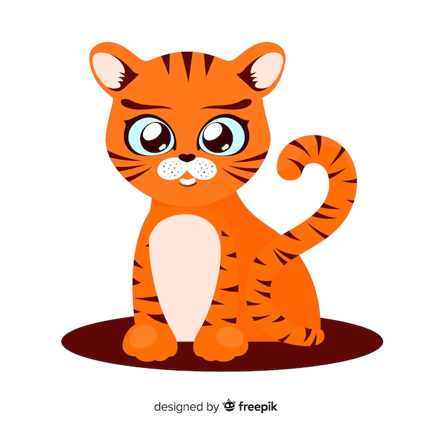 Free vector tiger