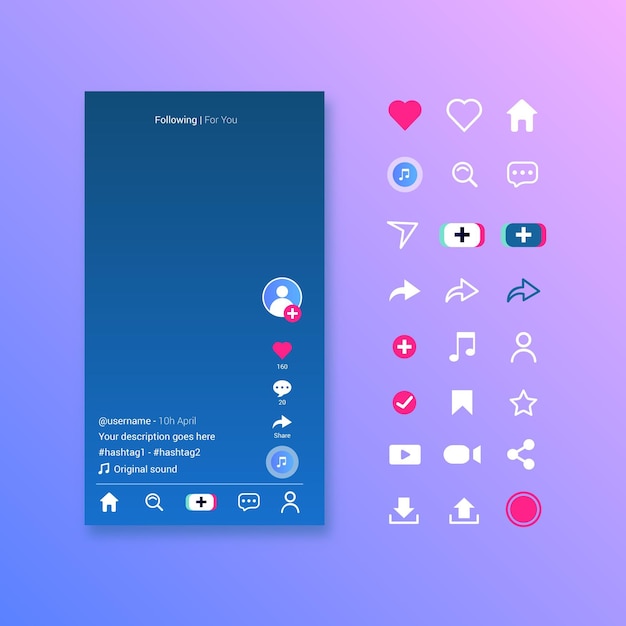 Tiktok interface pack