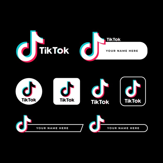 Tiktok logo collection