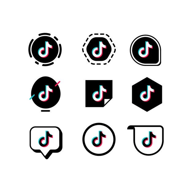 Tiktok logo collection