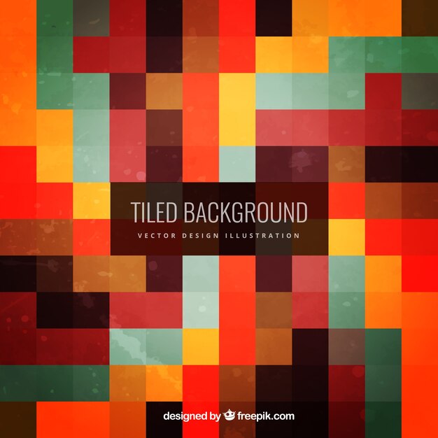 Tiled colorful background