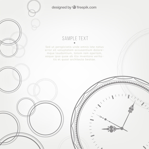 Free vector time background template