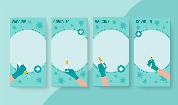 Пора концепции вакцинации против коронавируса. Рекламный баннер для вакцинации против коронавируса для Интернета или документов