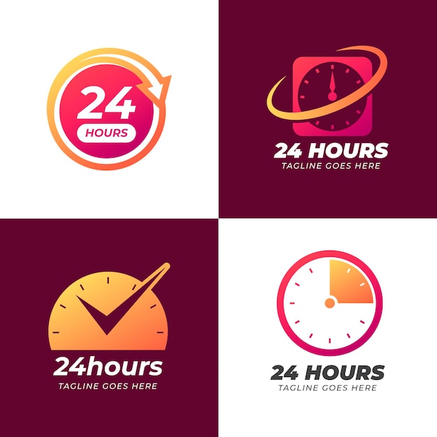 Time logo template collection