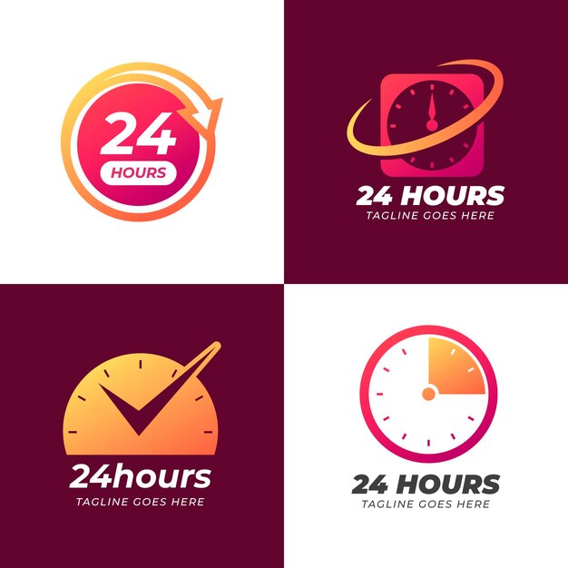 Time logo template collection