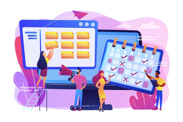 時間管理、マーケターのチームワーク。メディアプランニング、メディア表現の制御、クライアントへのリーチ、最高のメディアプラン。