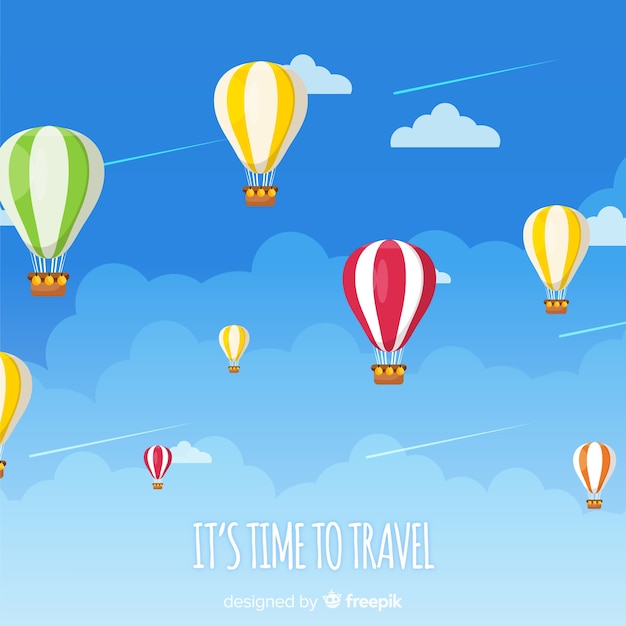 Free vector time to travel background