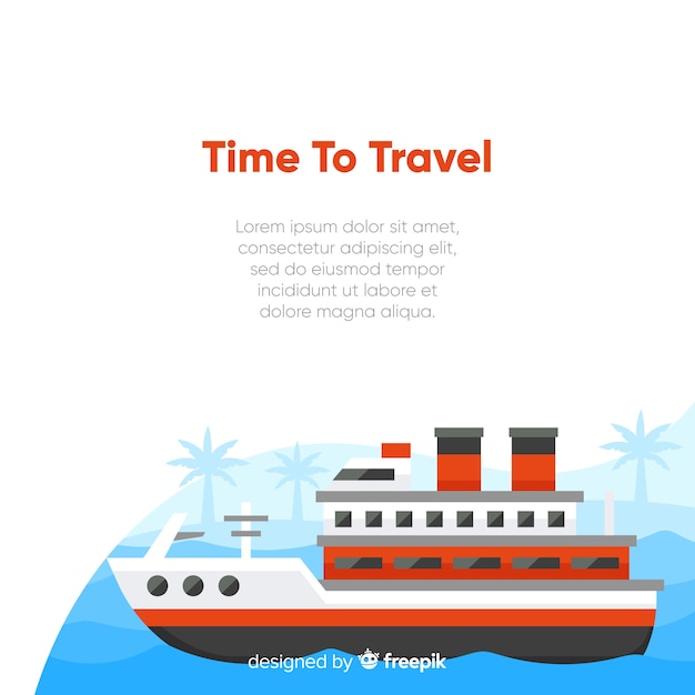 Free vector time to travel background