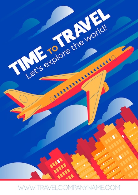 Time to travel poster design