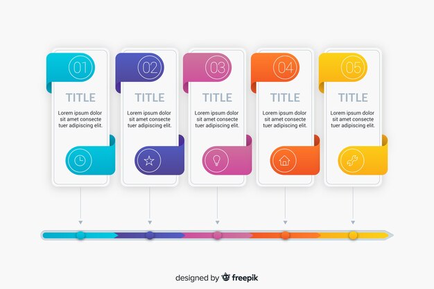 Timeline business infographic