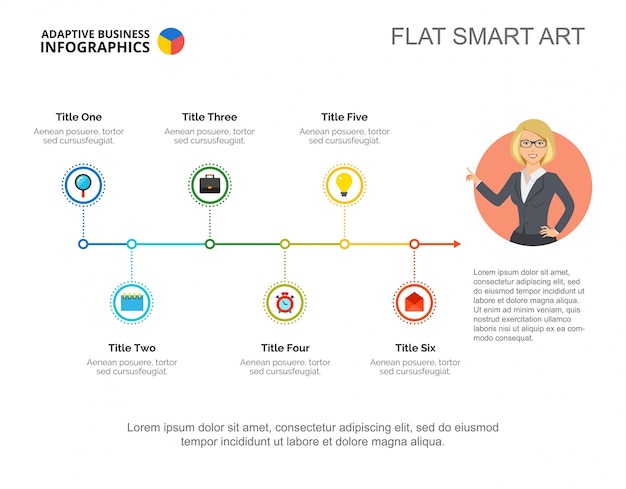 Modello di diapositiva del diagramma temporale