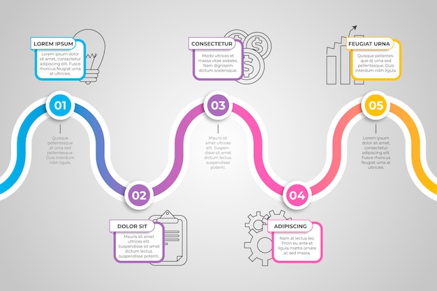 Timeline infographic pack