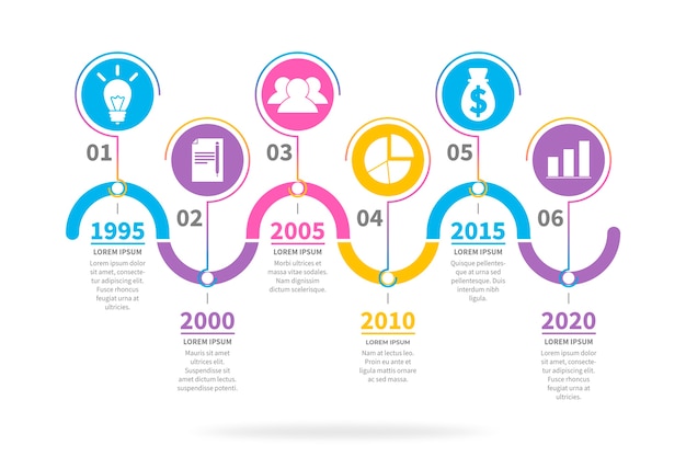 Timeline Infographic Pack: Free Vector Templates for Download