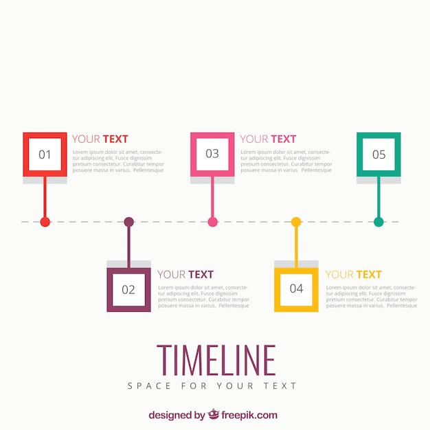 Timeline infographic template