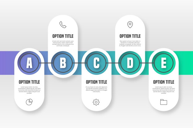 Timeline infographic template