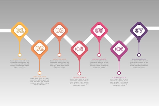 Timeline infographic template