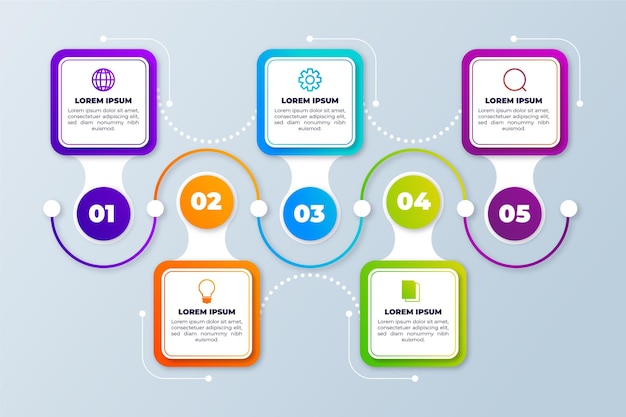 Timeline infographic template