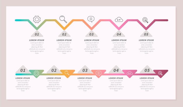 Timeline infographic template