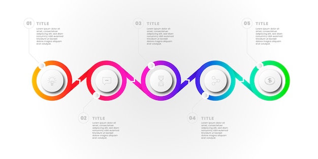 Timeline infographic template