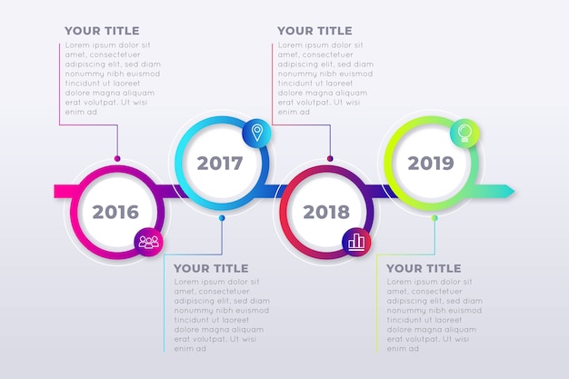 Timeline infographic