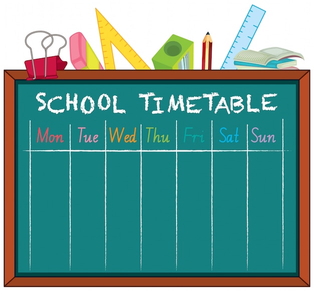 Timetable school planning with characters