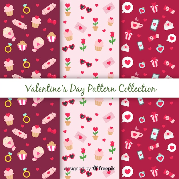 Tiny elements valentine pattern collection