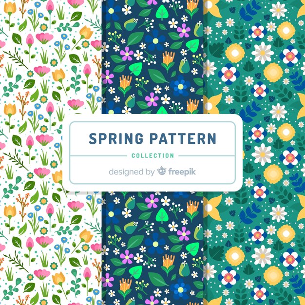 Tiny flowers spring pattern