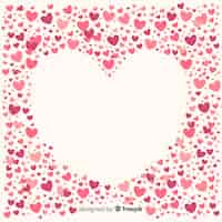 Free vector tiny hearts background