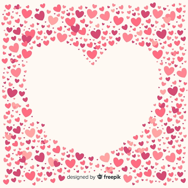 Tiny hearts background