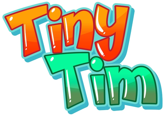 Tiny Tim logo text design