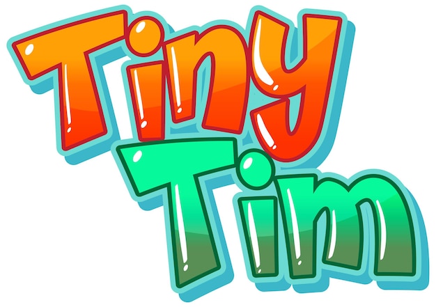 Tiny Tim 로고 텍스트 디자인