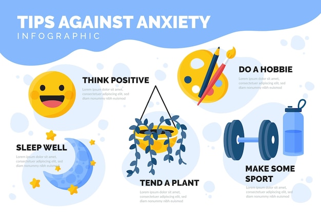 불안 인포 그래픽 개념에 대한 팁