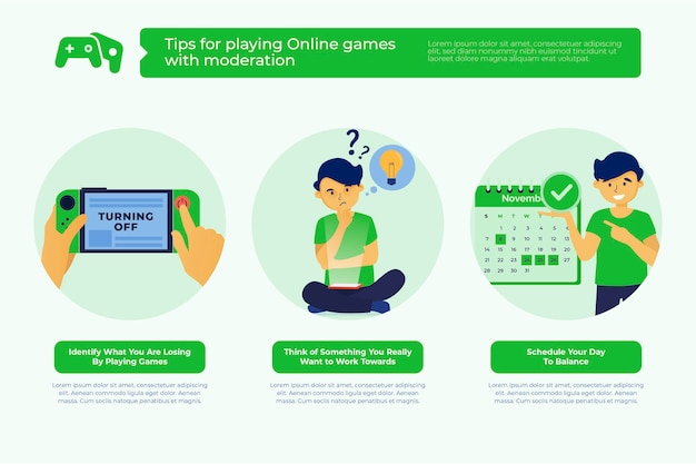 Tips for playing online games with moderation