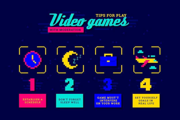 Free vector tips for playing online games with moderation