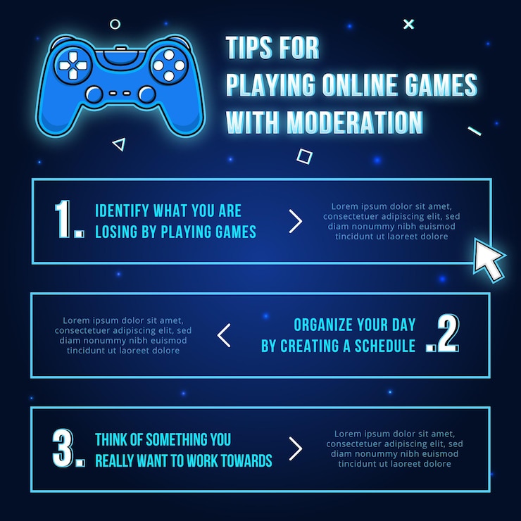 Free Vector tips for playing online games with moderation