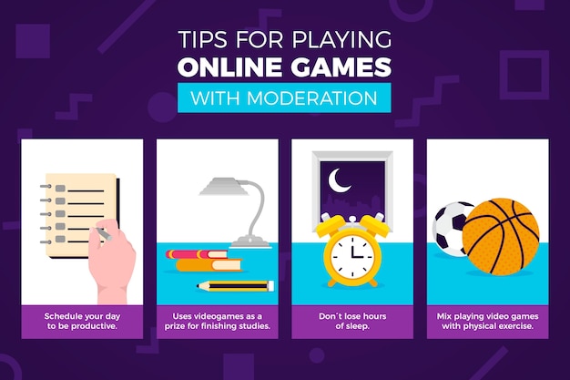 Tips for playing online games with moderation