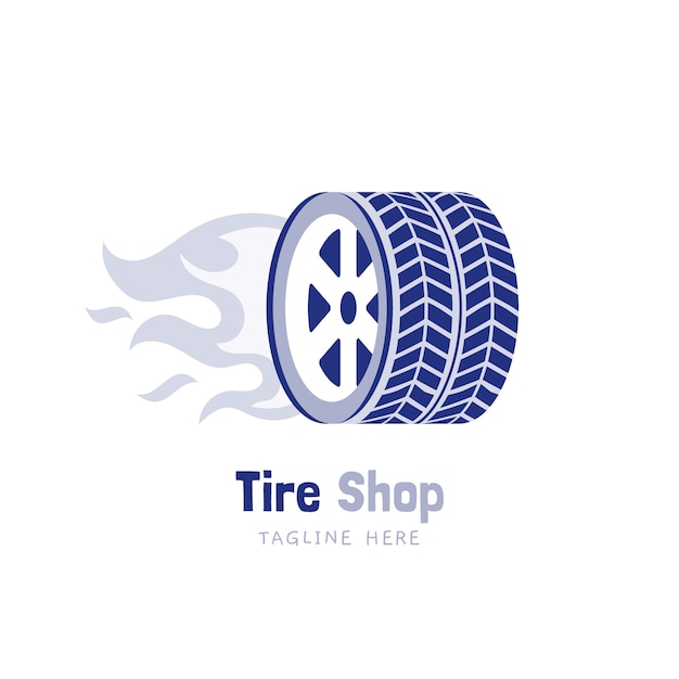 Tire shop logo template design