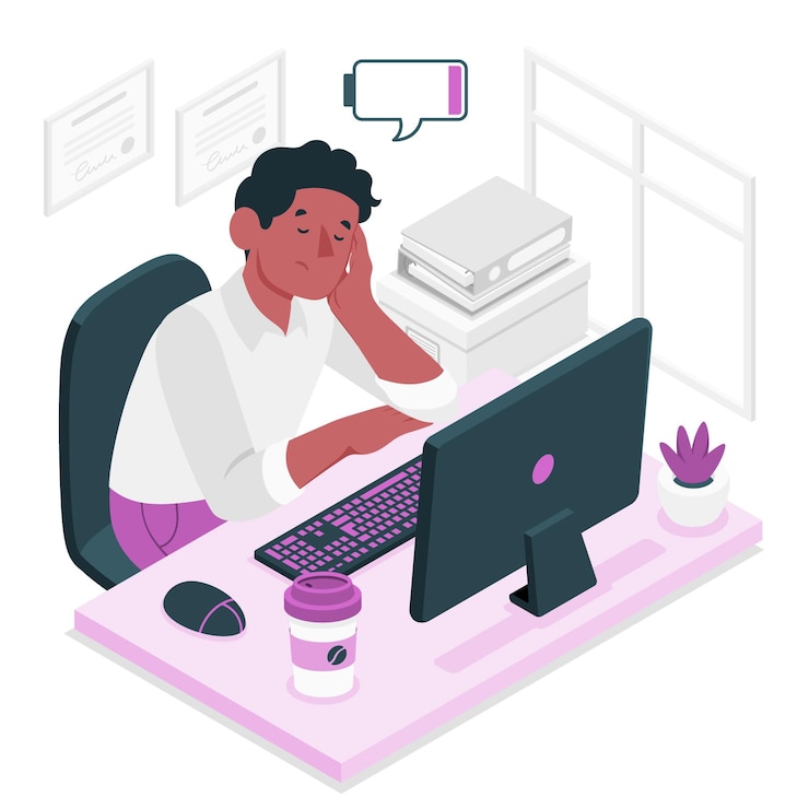 무료 Vector 피로 개념 그림
