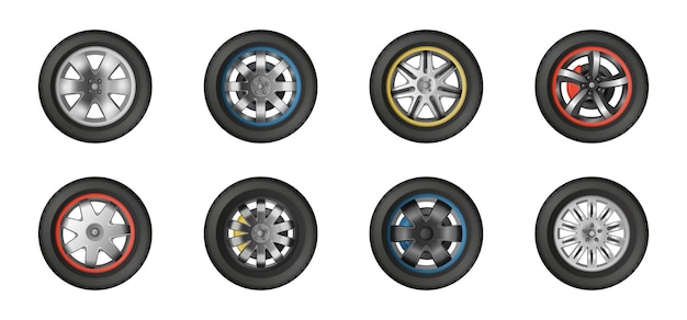 Tires Realistic Set